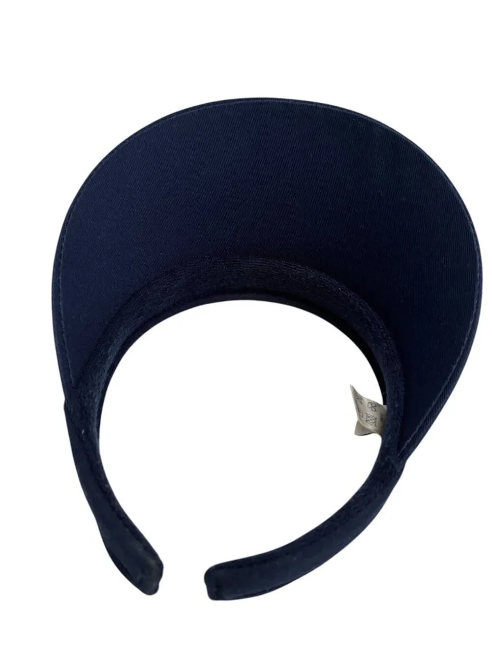 US Open 2004 Fila Navy Blue Tennis Visor Embroidered Logo Adjustable Cotton Unis